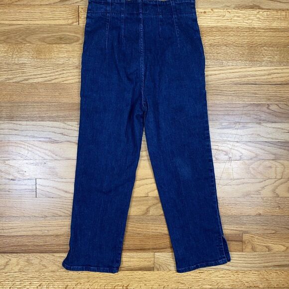Maeve Anthropologie Women’s 26 High Rise Capri Jeans Dark Wash Straight Leg - Picture 9 of 10
